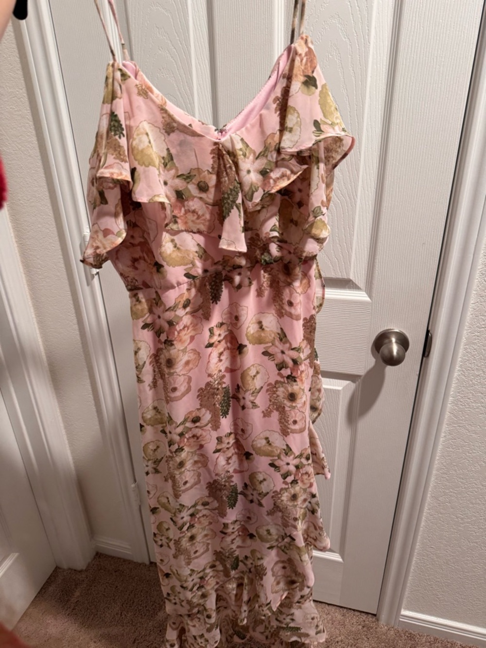 Shelby & Palmer Pale Pink Floral Dress